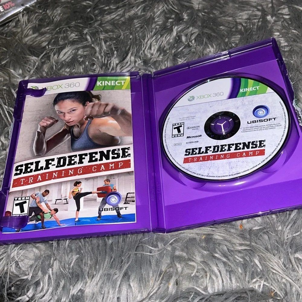 Microsoft XBOX Kinect SELF-DEFENSE Training Camp Video Game Disc/Manuel GUC